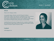 Tablet Screenshot of erinchilton.com